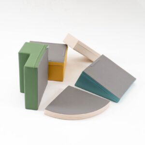 Soft Play 5 Foam Block Set – Pastel Turquoise Corner Climber