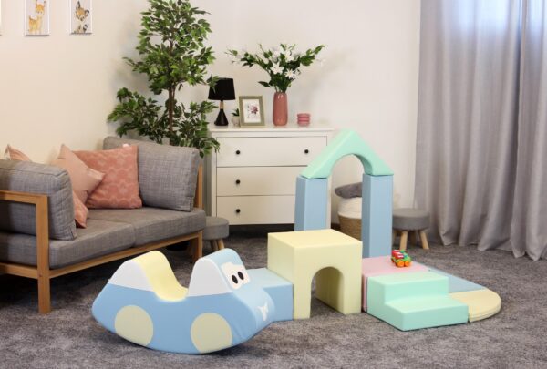 Soft Play 10 Foam Block Set – Light Pastel Creativity