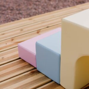 Soft Play 10 Foam Block Set – Light Pastel Creativity