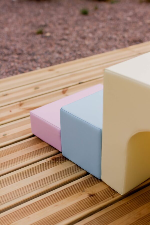 Soft Play 10 Foam Block Set – Light Pastel Creativity