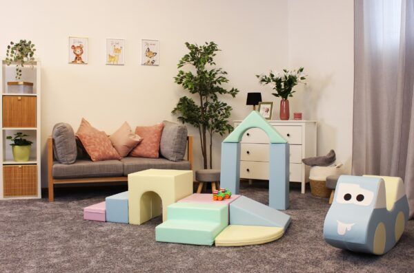 Soft Play 10 Foam Block Set – Light Pastel Creativity
