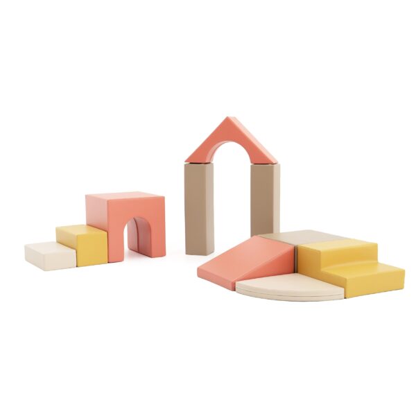 Soft Play 10 Foam Block Set – Pastel Fries Creativity
