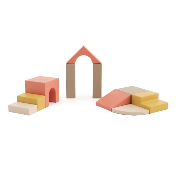 Soft Play 10 Foam Block Set – Pastel Fries Creativity