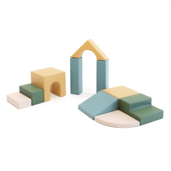 Soft Play 10 Foam Block Set – Pastel Sea Creativity