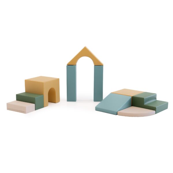 Soft Play 10 Foam Block Set – Pastel Sea Creativity