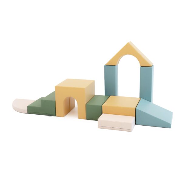 Soft Play 10 Foam Block Set – Pastel Sea Creativity