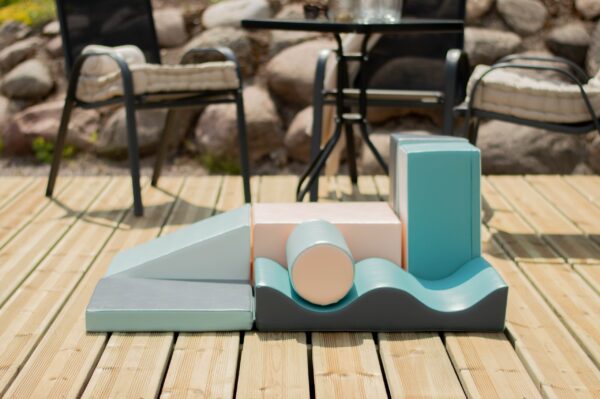 Soft Play 7 Foam Block Set – Light Pastel Discoverer