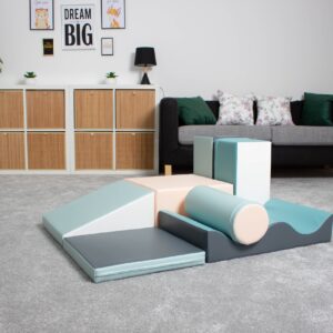 Soft Play 7 Foam Block Set – Light Pastel Discoverer