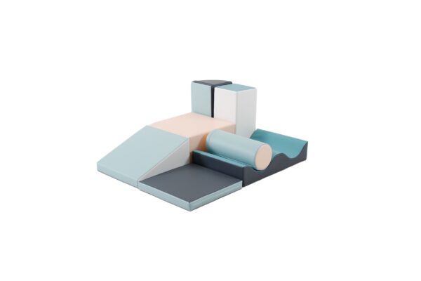 Soft Play 7 Foam Block Set – Light Pastel Discoverer