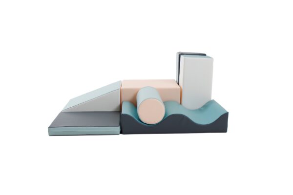 Soft Play 7 Foam Block Set – Light Pastel Discoverer