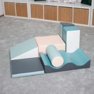 Soft Play 7 Foam Block Set – Light Pastel Discoverer