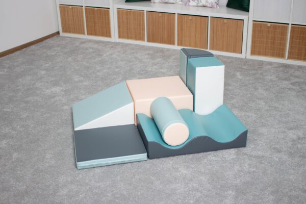 Soft Play 7 Foam Block Set – Light Pastel Discoverer