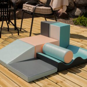 Soft Play 7 Foam Block Set – Light Pastel Discoverer