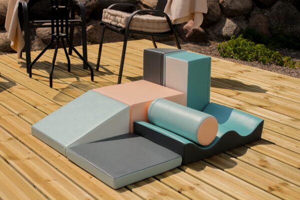 Soft Play 7 Foam Block Set – Light Pastel Discoverer