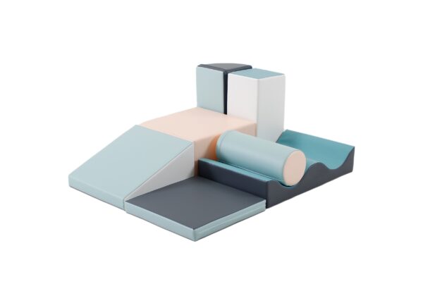 Soft Play 7 Foam Block Set – Light Pastel Discoverer
