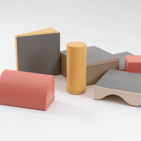 Soft Play 7 Foam Block Set – Pastel Pink Discoverer