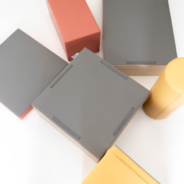 Soft Play 7 Foam Block Set – Pastel Pink Discoverer