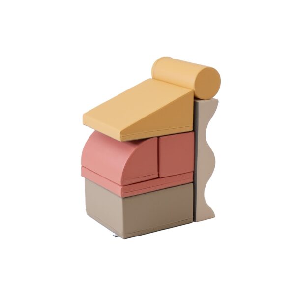 Soft Play 7 Foam Block Set – Pastel Pink Discoverer