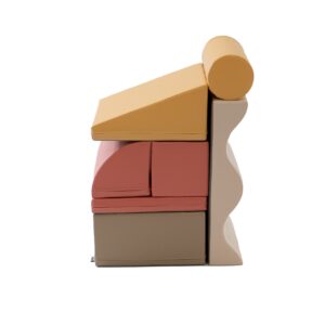 Soft Play 7 Foam Block Set – Pastel Pink Discoverer