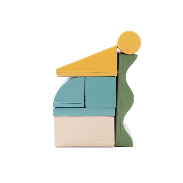 Soft Play 7 Foam Block Set – Pastel Turquoise Discoverer