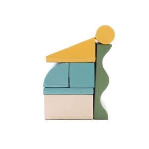 Soft Play 7 Foam Block Set – Pastel Turquoise Discoverer