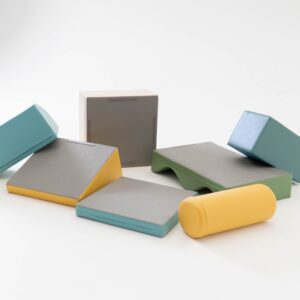 Soft Play 7 Foam Block Set – Pastel Turquoise Discoverer