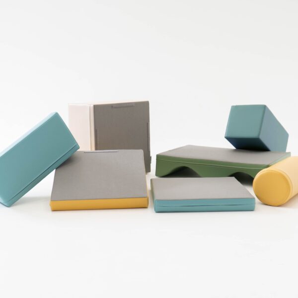 Soft Play 7 Foam Block Set – Pastel Turquoise Discoverer