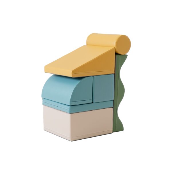 Soft Play 7 Foam Block Set – Pastel Turquoise Discoverer