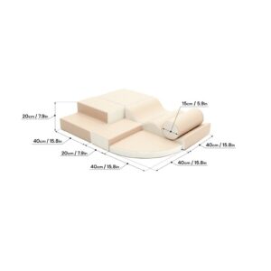 Soft Play 6 Foam Block Set – Beige Explorer