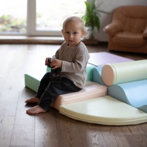 Soft Play 6 Foam Block Set – Light Pastel Explorer