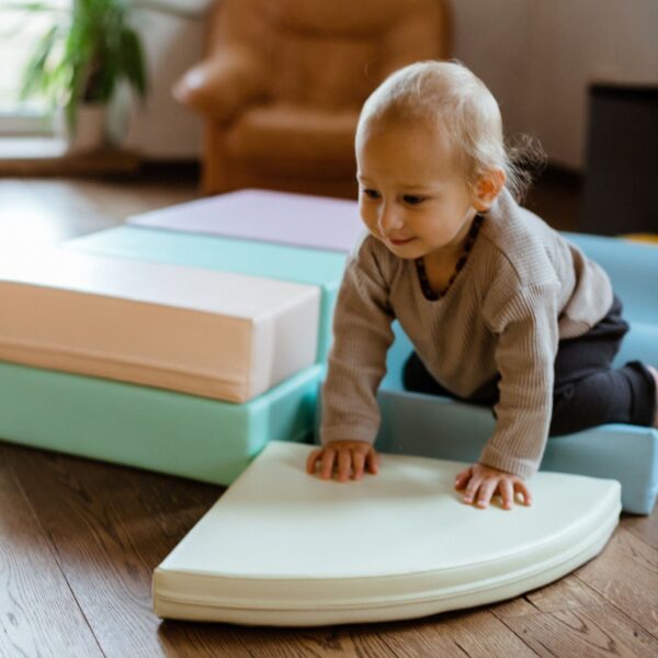 Soft Play 6 Foam Block Set – Light Pastel Explorer