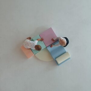 Soft Play 6 Foam Block Set – Light Pastel Explorer