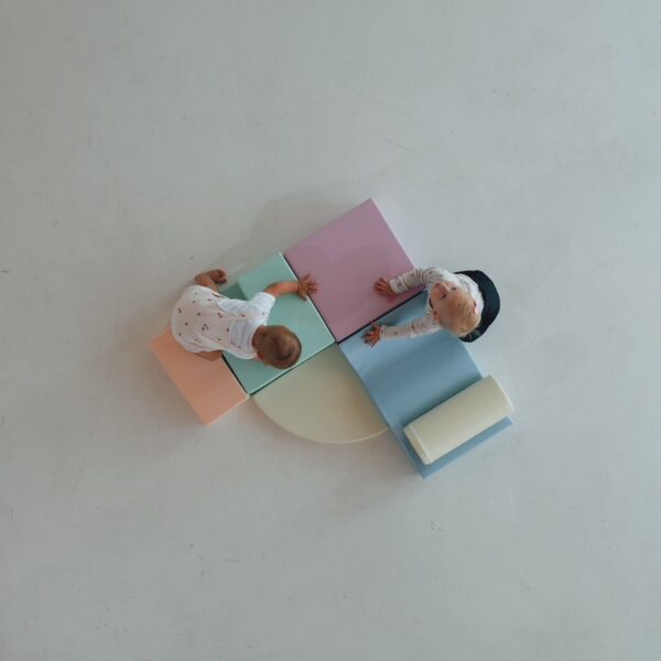 Soft Play 6 Foam Block Set – Light Pastel Explorer
