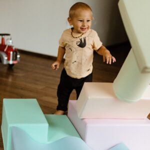 Soft Play 6 Foam Block Set – Light Pastel Explorer