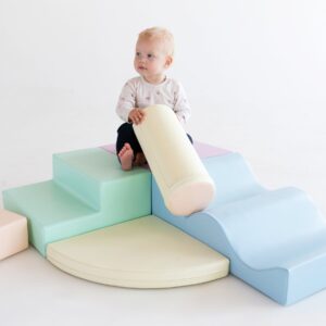 Soft Play 6 Foam Block Set – Light Pastel Explorer