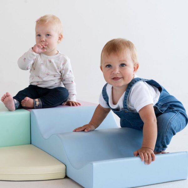 Soft Play 6 Foam Block Set – Light Pastel Explorer