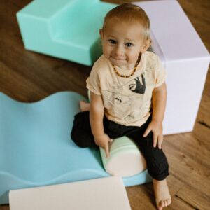 Soft Play 6 Foam Block Set – Light Pastel Explorer