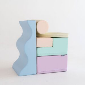 Soft Play 6 Foam Block Set – Light Pastel Explorer
