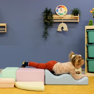 Soft Play 6 Foam Block Set – Light Pastel Explorer