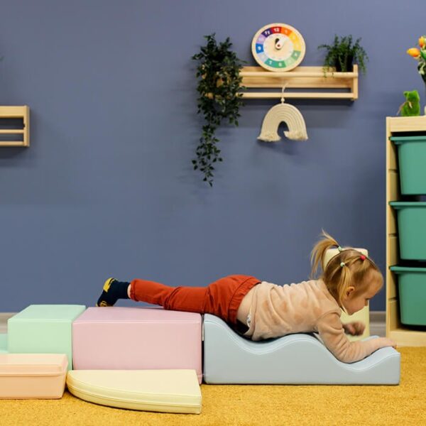 Soft Play 6 Foam Block Set – Light Pastel Explorer