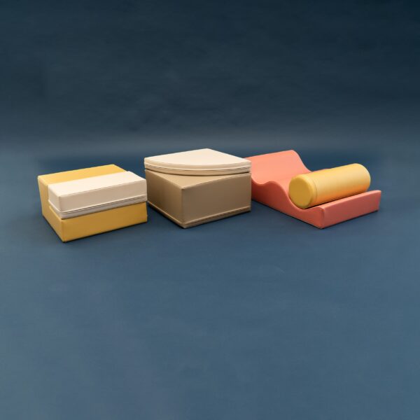 Soft Play 6 Foam Block Set – Pastel Pink Explorer