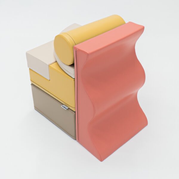 Soft Play 6 Foam Block Set – Pastel Pink Explorer