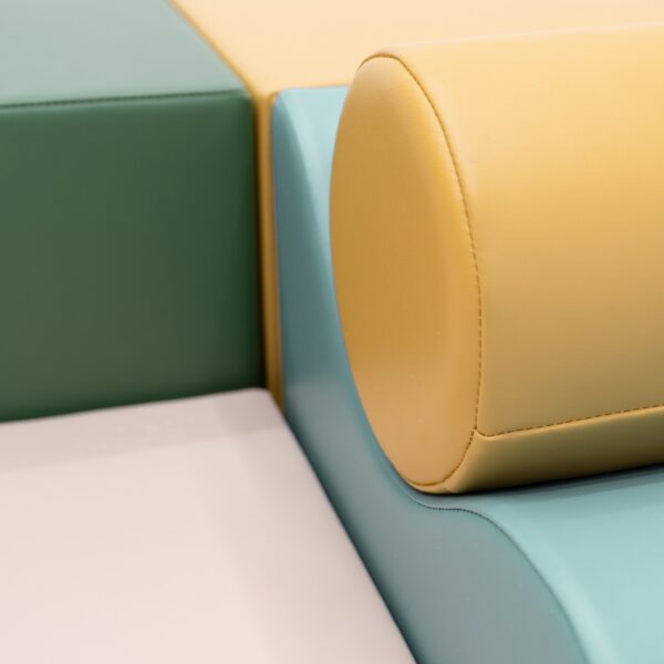 Soft Play 6 Foam Block Set – Pastel Turquoise Explorer