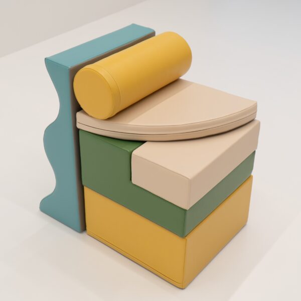 Soft Play 6 Foam Block Set – Pastel Turquoise Explorer