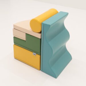 Soft Play 6 Foam Block Set – Pastel Turquoise Explorer