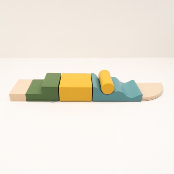 Soft Play 6 Foam Block Set – Pastel Turquoise Explorer