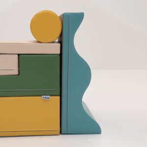 Soft Play 6 Foam Block Set – Pastel Turquoise Explorer