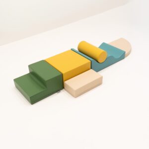 Soft Play 6 Foam Block Set – Pastel Turquoise Explorer