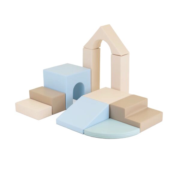 Multifunctional Soft Play Set Baby Gym – Earth Pastel