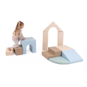 Multifunctional Soft Play Set Baby Gym – Earth Pastel